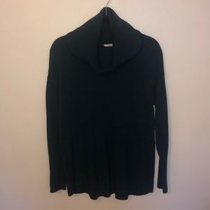 Teal turtleneck sweater